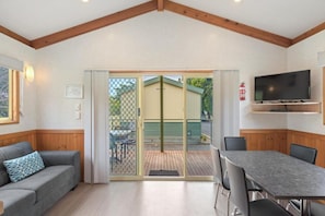 Superior 2 Bedroom Cabin - Sleeps 6 | Living area | LCD TV - Discovery Parks - Robe (Robe)