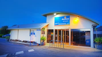 Front of property – evening/night
