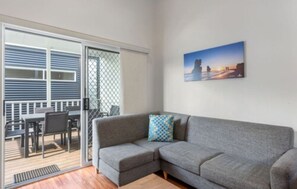 Hytte – deluxe, 2 soverom | Oppholdsområde