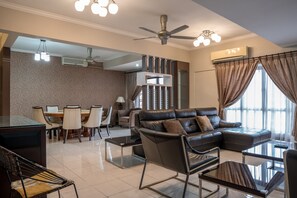 Executive Penthouse | Individually furnished, desk, laptop workspace, iron/ironing board - North Borneo Paradise @ Marina Court Resort Condo (Kota Kinabalu)
