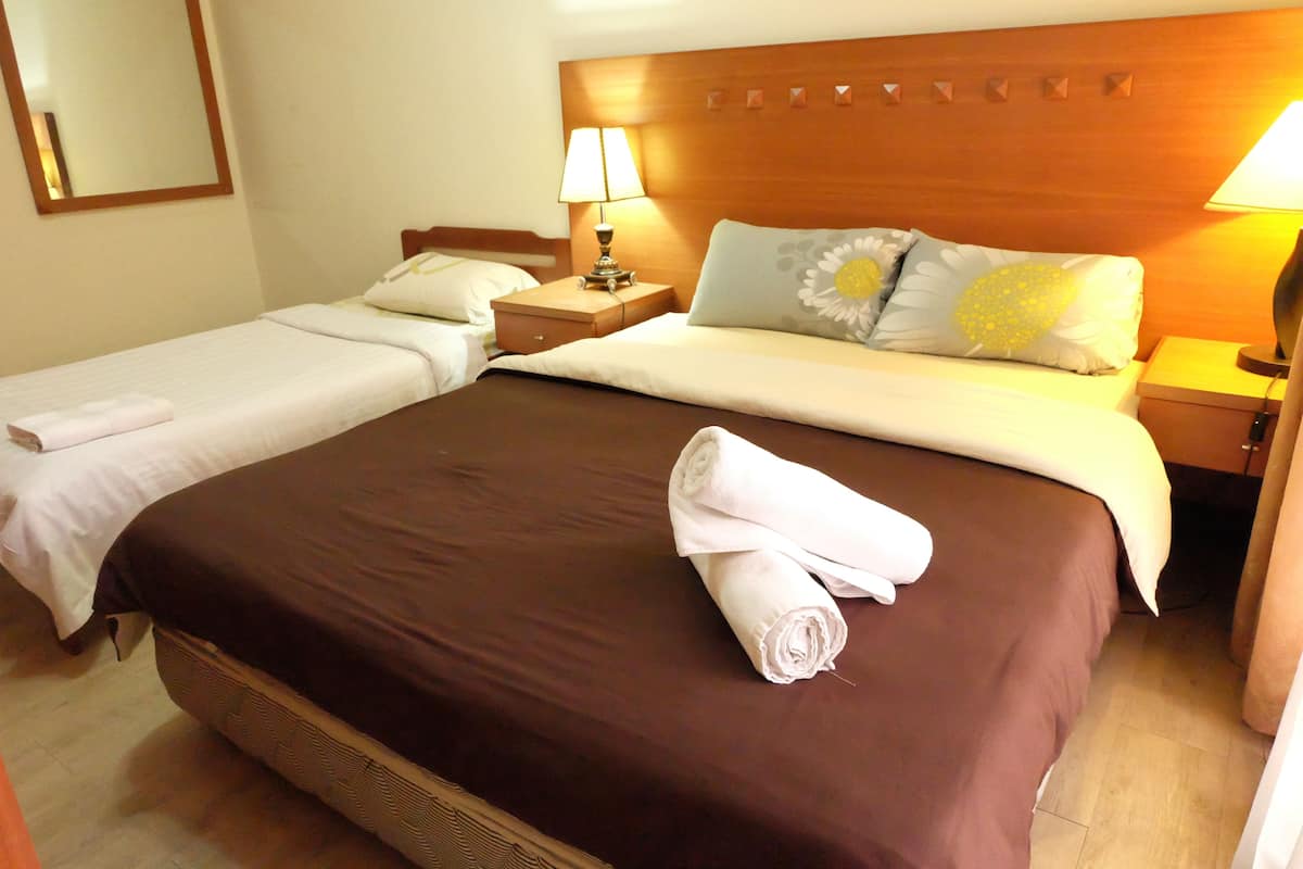 Desk, laptop workspace, iron/ironing board, free WiFi