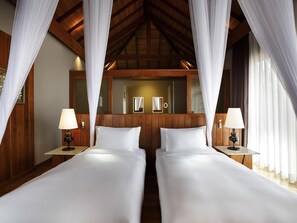 高級別墅, 2 張單人床 | 高級寢具、迷你吧、客房內保險箱、書桌