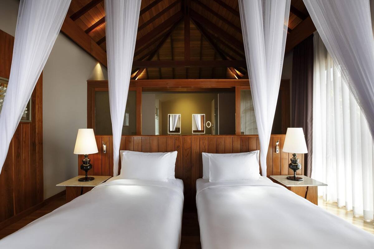 Villa Supérieure, 2 lits une place | 1 chambre, literie de qualité supérieure, minibar