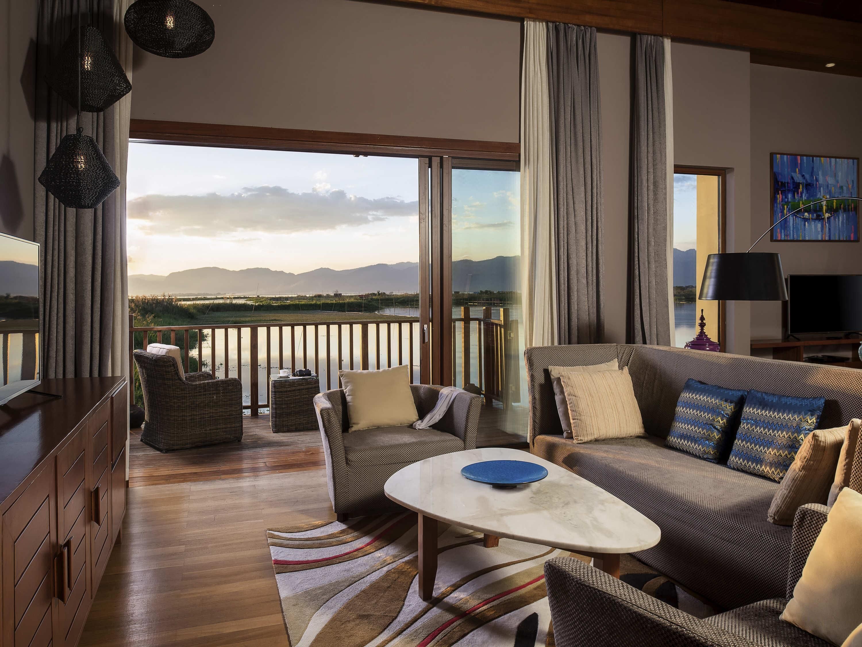 Deluxe Villa, 1 King Bed, Lake View | Premium bedding, minibar, in-room safe, desk