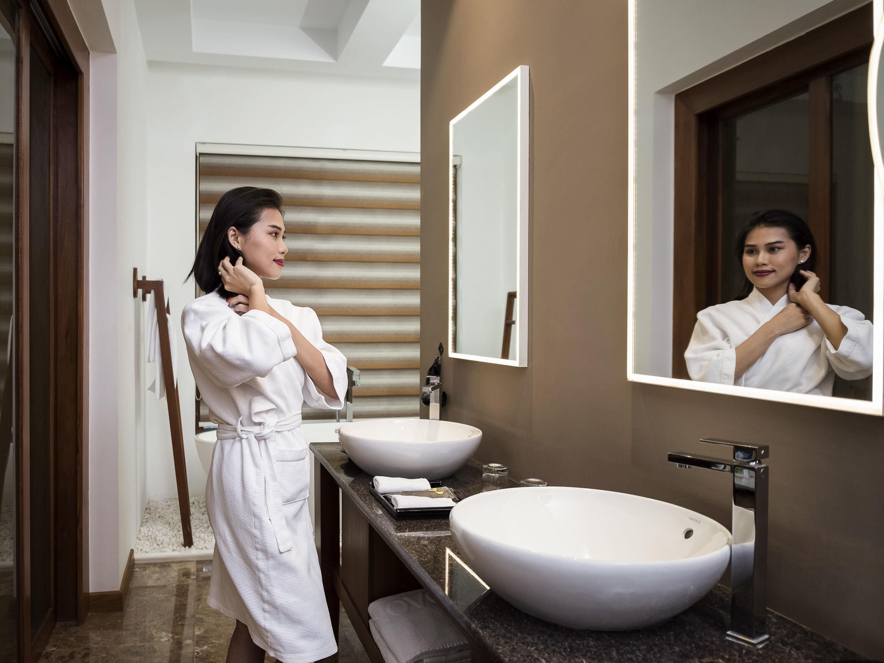 Sängtillbehör av högsta kvalitet och minibar