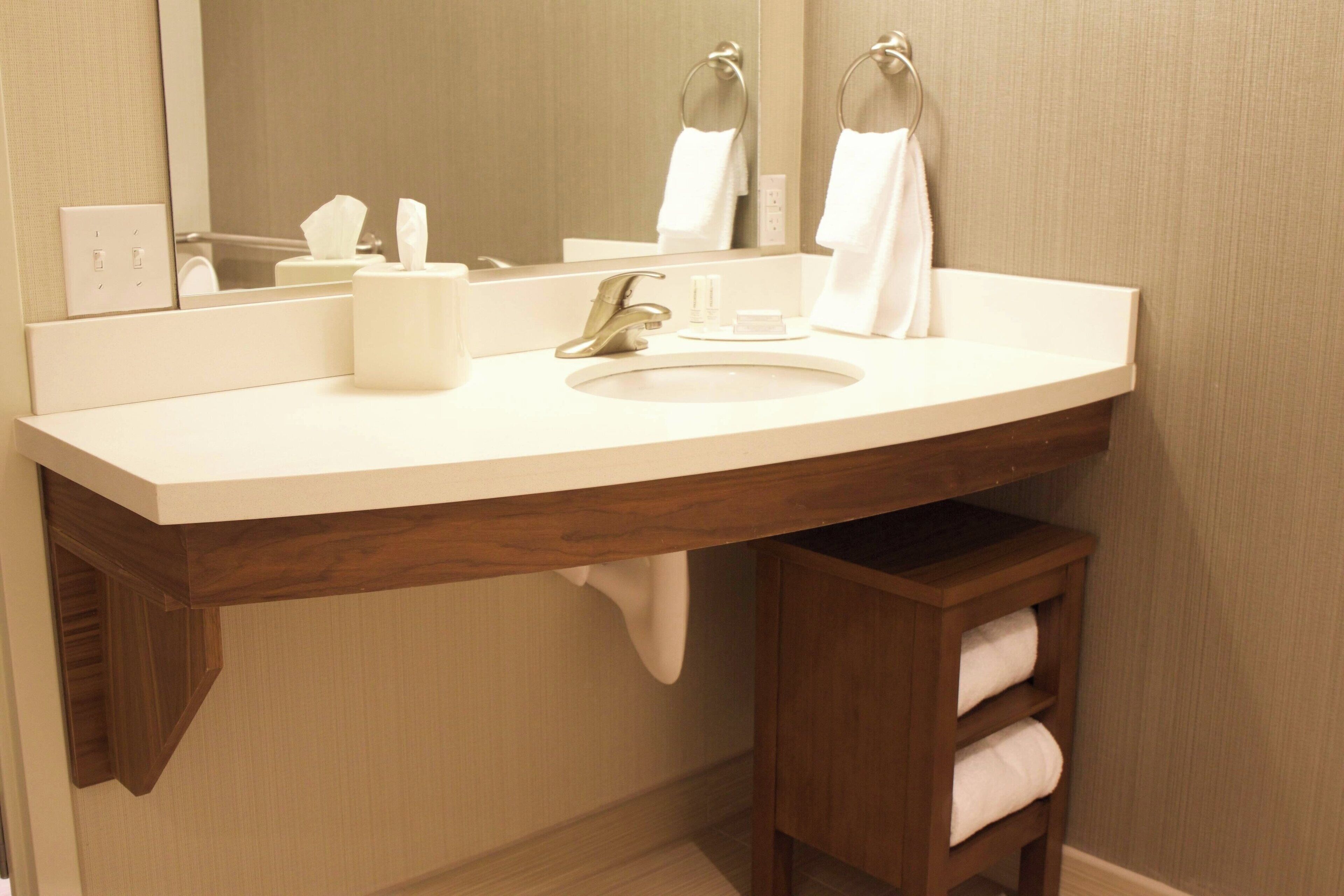 suite, multiple beds | bathroom | combined shower/bathtub, hair dryer, towels