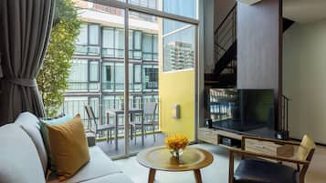 Toetasjesleilighet, 1 soverom, kjøkken | Utsikt fra rommet