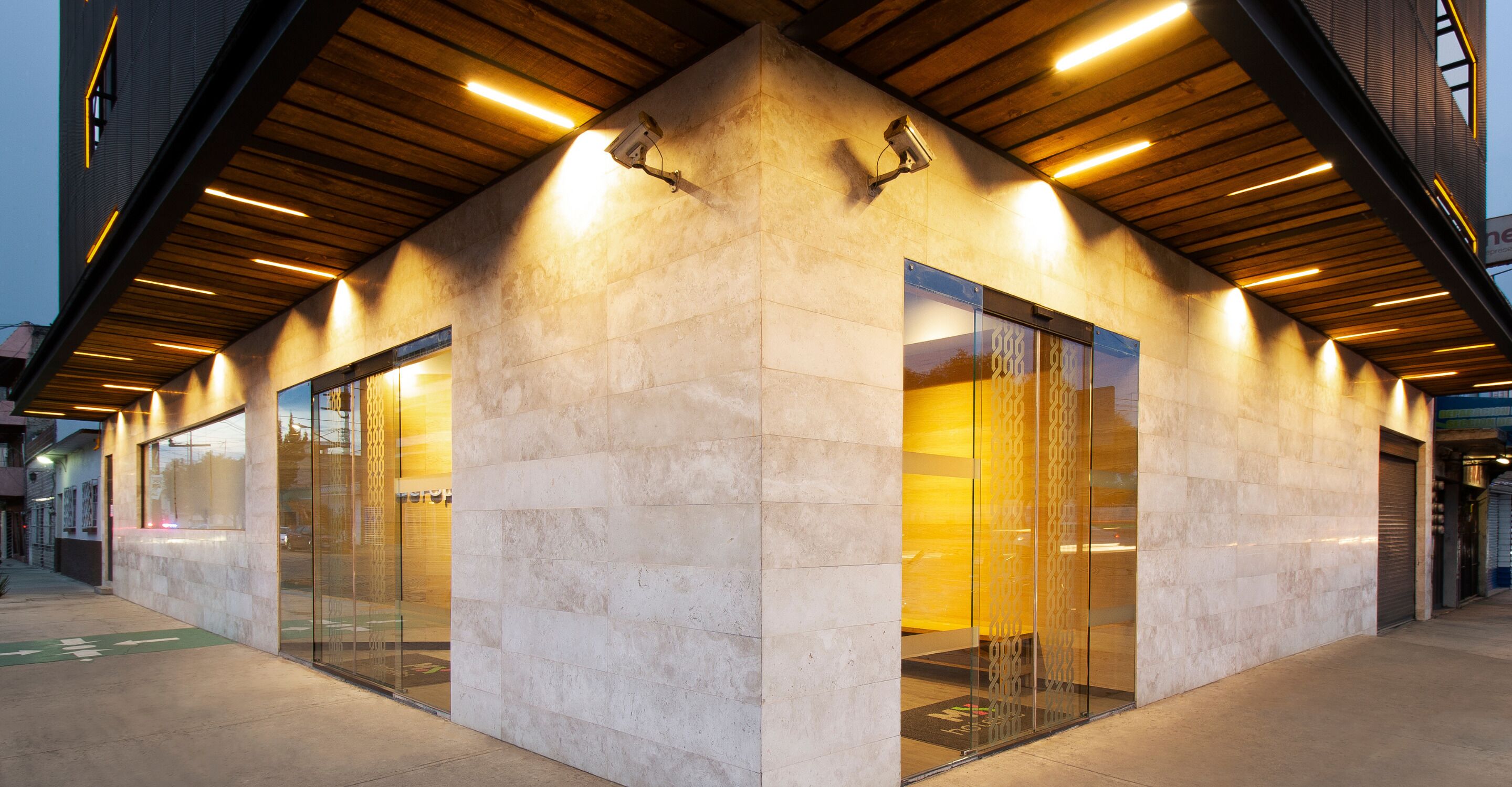 front of property – evening/night