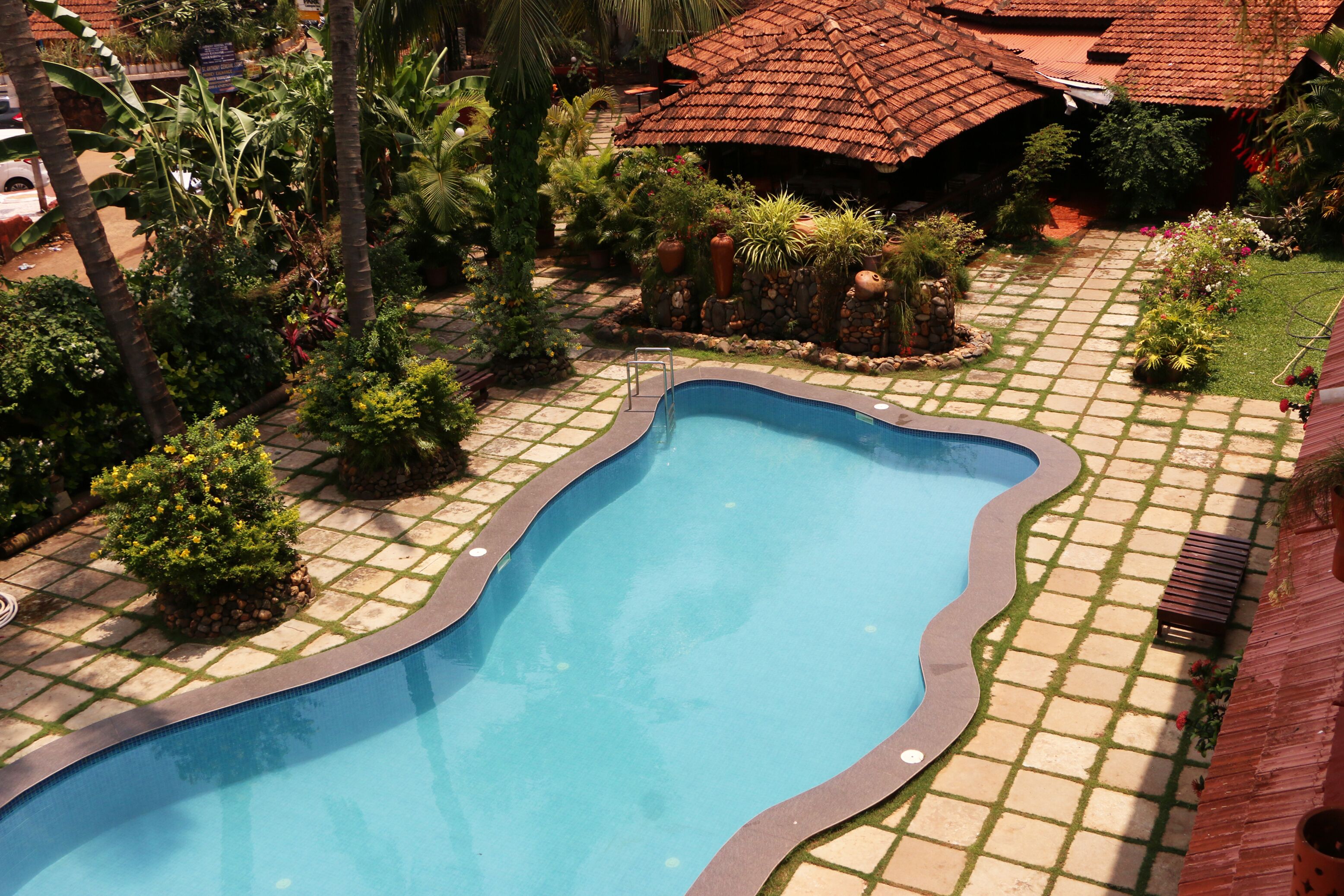 deluxe twin room, 2 single beds, non smoking, pool view | view from room