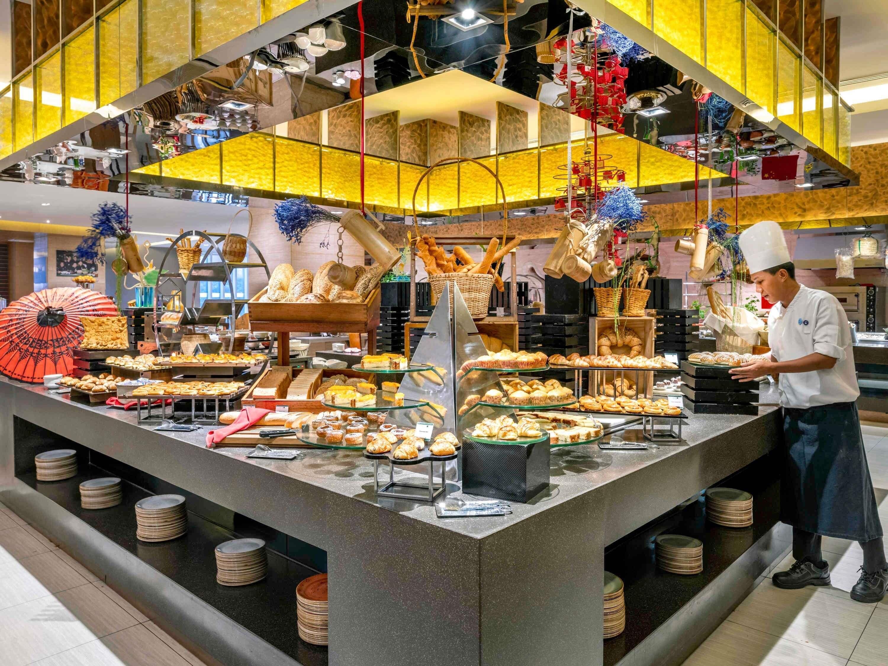 Daily buffet breakfast (USD 28 per person)