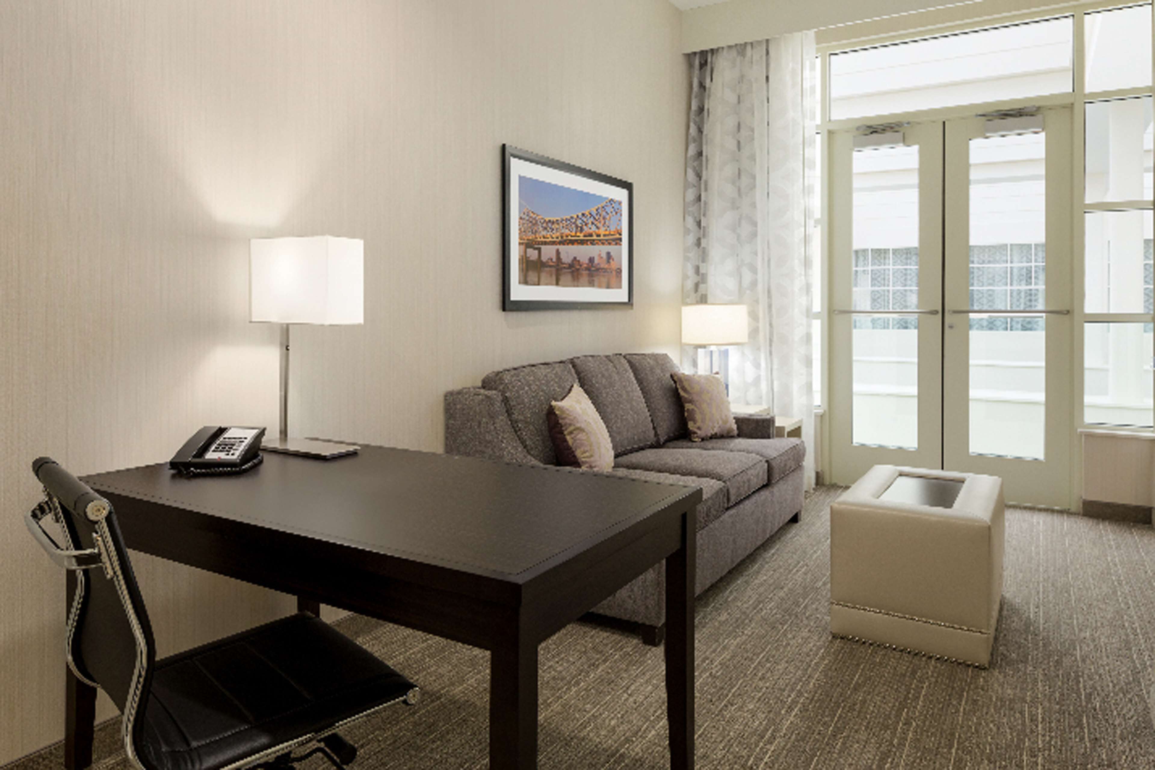 In-room safe, iron/ironing board, cribs (free), WiFi (surcharge)