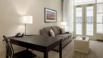 In-room safe, iron/ironing board, cribs (free), WiFi (surcharge)