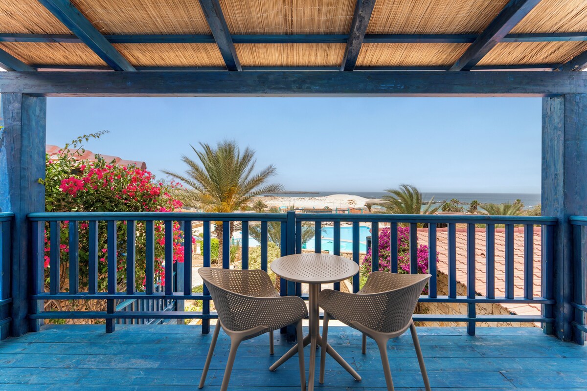 Suite, uitzicht op zee | Terras
