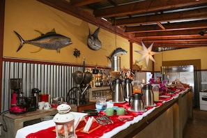 Free daily buffet breakfast