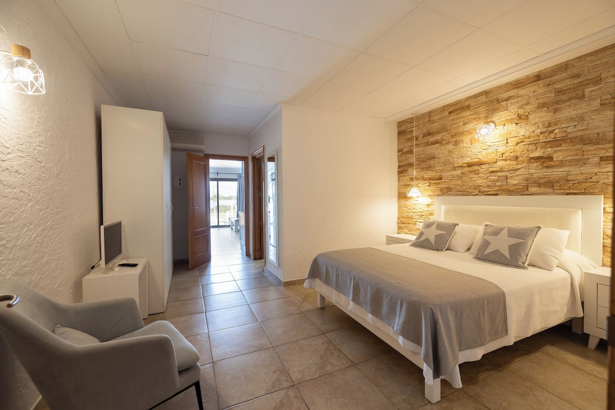 Family Apartment, Balcony, Pool View | Free WiFi, bed sheets