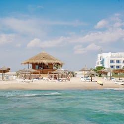 Private beach nearby, white sand, sun-loungers, beach umbrellas