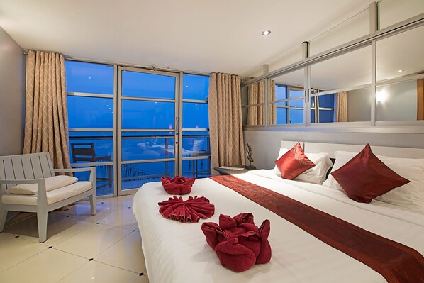 Deluxe Double Room, Sea View | In-room safe, desk, free cribs/infant beds, free WiFi - Enjoy Beach Hotel (Koh Samui)