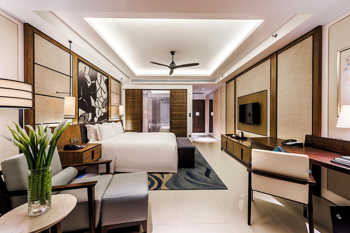 Premium bedding, down duvets, Select Comfort beds, in-room safe