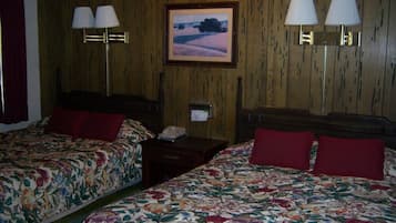 Economy Double or Twin Room, 2 Double Beds, Non Smoking | Iron/ironing board, free WiFi, bed sheets
