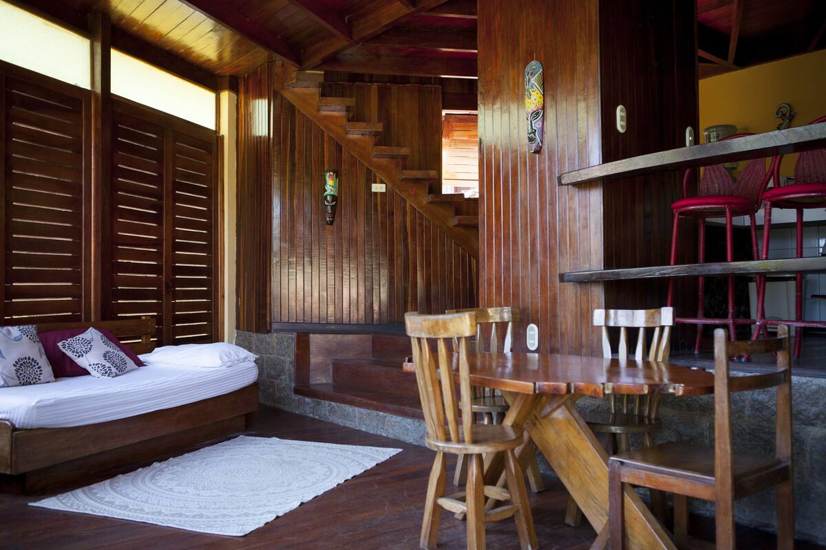 bungalow, 1 bedroom, terrace, ocean view | living room