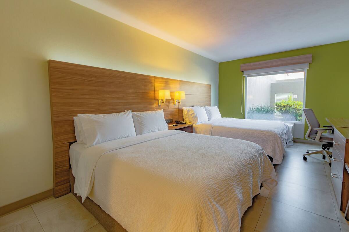 Standard Room, 2 Queen Beds, Tower (Blue Tower) | Desk, blackout curtains, iron/ironing board, free WiFi