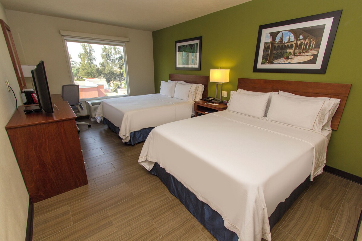 Standard Room, 2 Queen Beds (Central Building) | Desk, blackout curtains, iron/ironing board, free WiFi