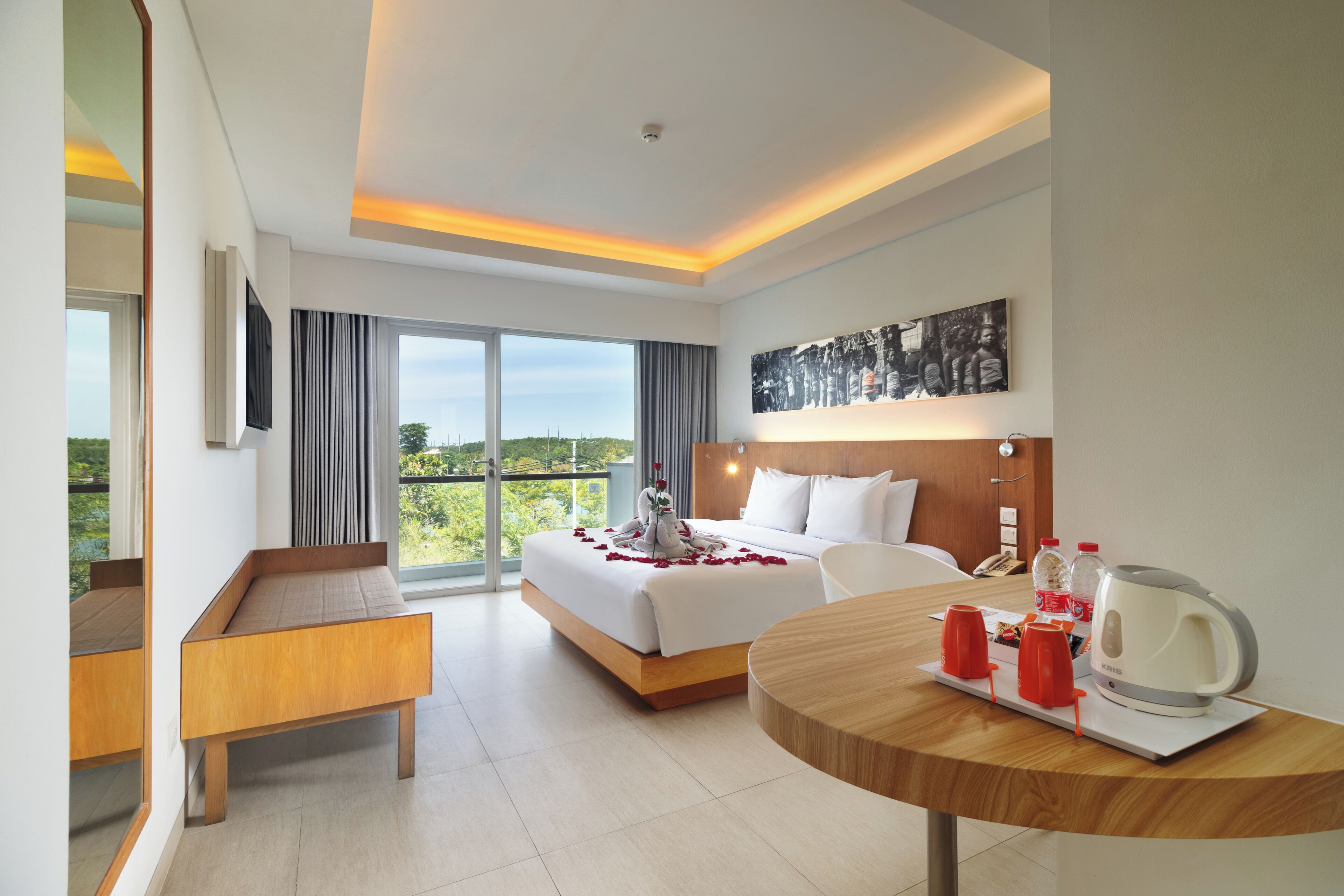 In-room safe, desk, blackout drapes, iron/ironing board