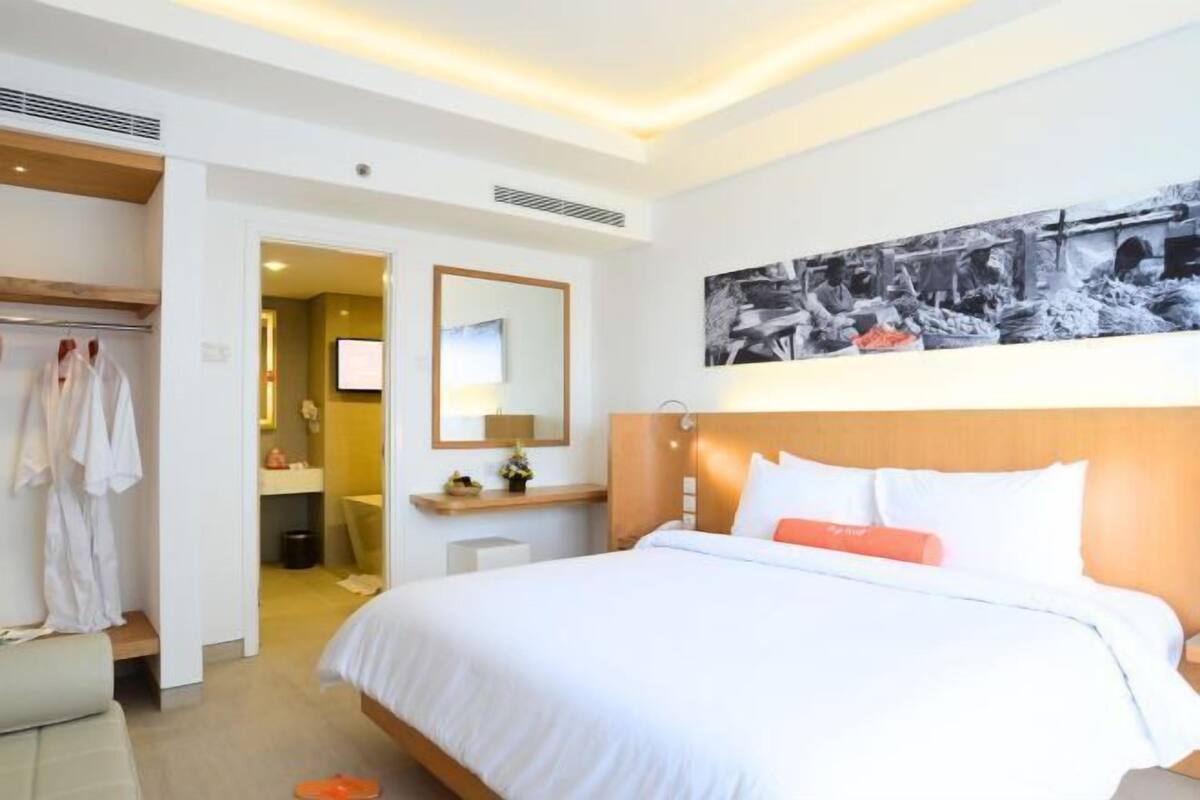 In-room safe, desk, blackout curtains, iron/ironing board