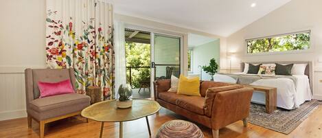 Luxury-Ferienhaus, 1 King-Bett, Gartenblick