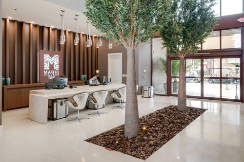 Interior entrance