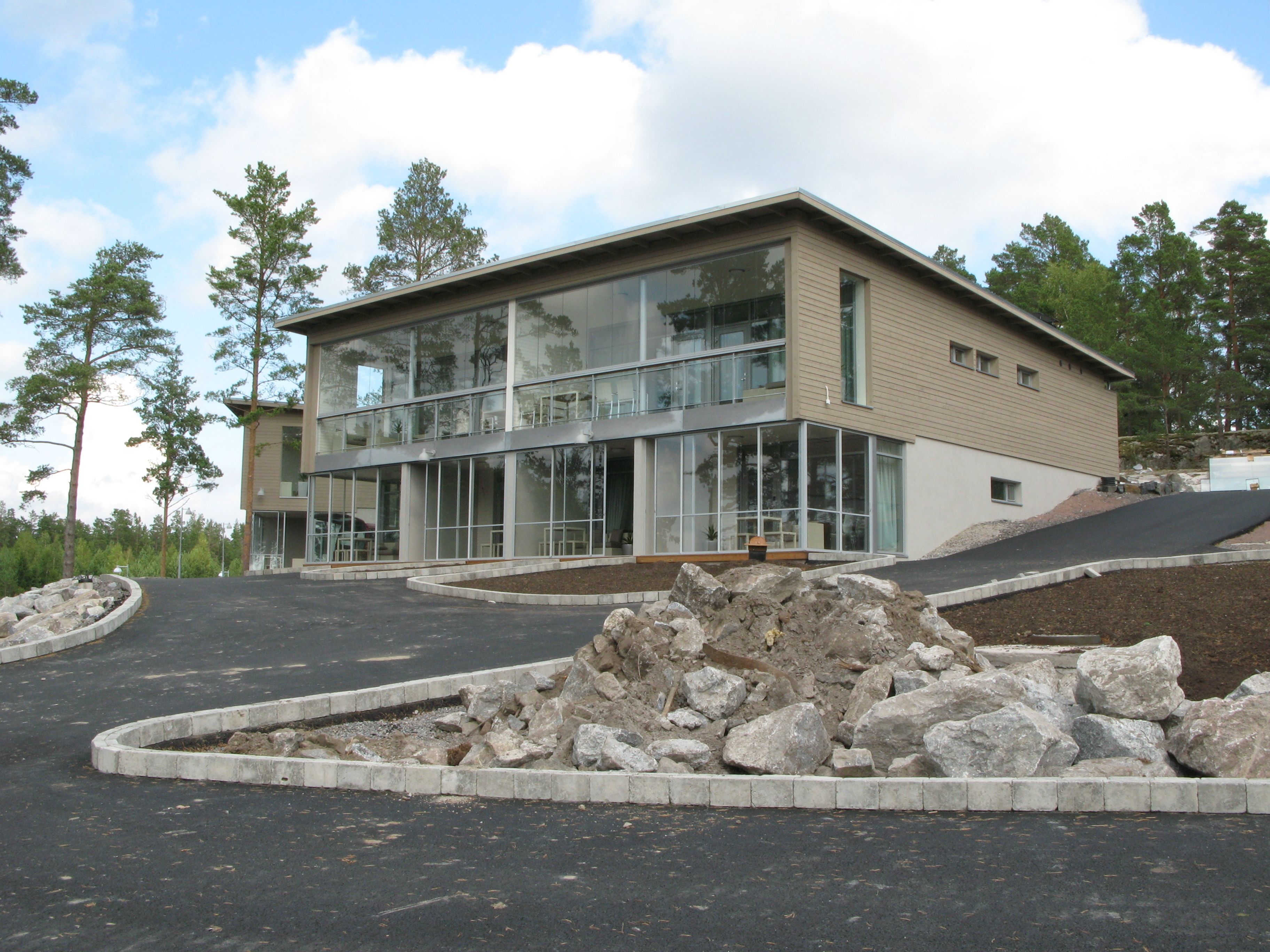 Majoituspaikan julkisivu