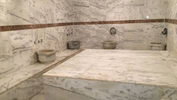 Banho turco/hammam, salas de massagem/tratamento