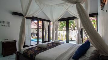 Vila, 2 kamar tidur, kolam renang pribadi | Pemandangan dari kamar