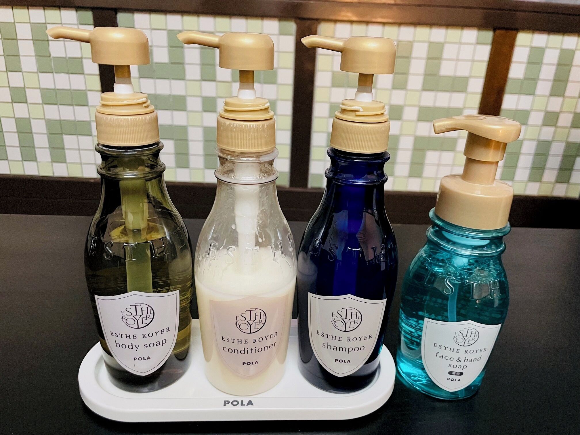 combined shower/bathtub, hair dryer, slippers, electronic bidet