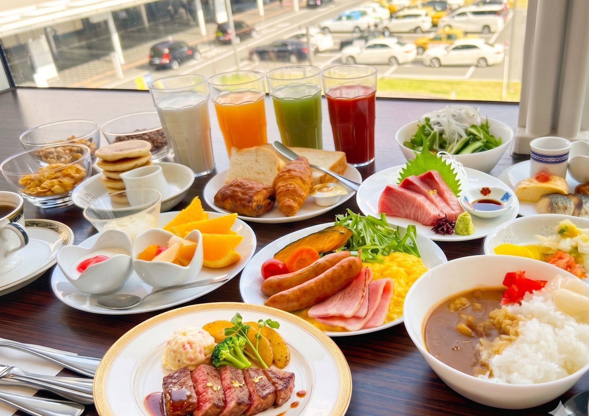 Daily buffet breakfast for a fee