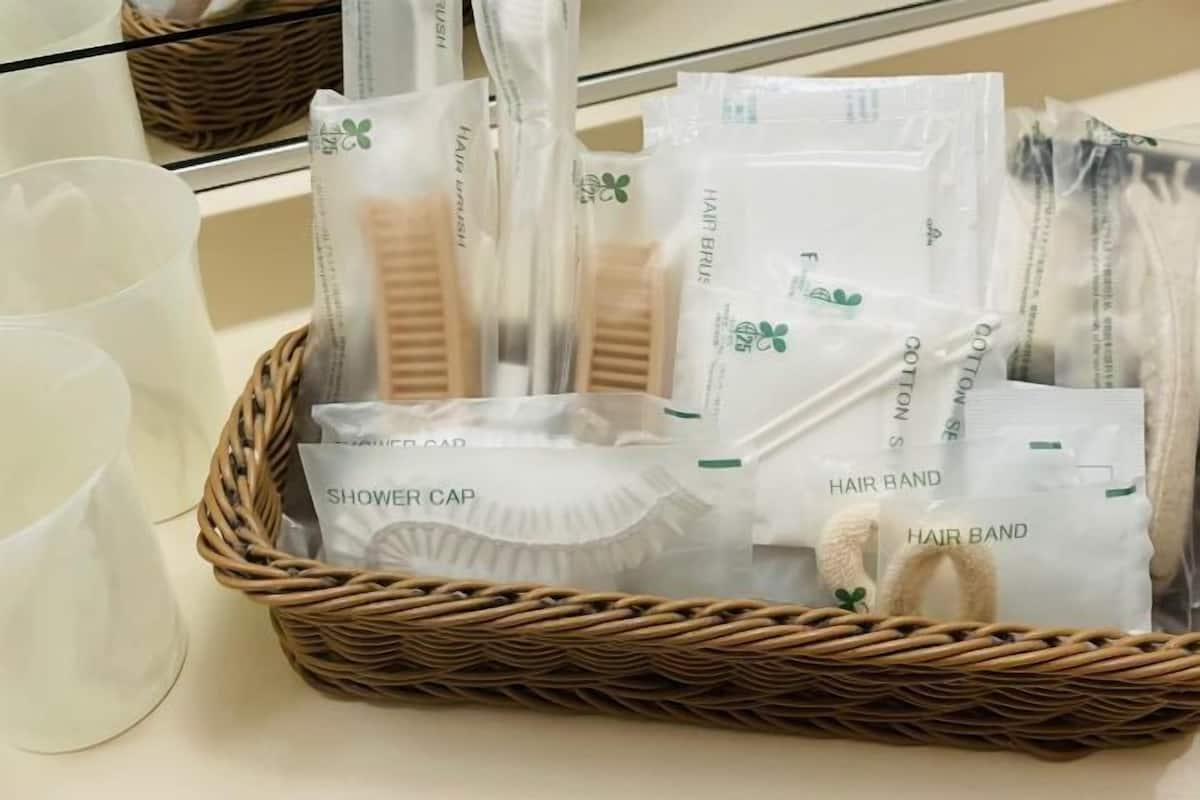 Ensemble douche/baignoire, sĂšche-cheveux, chaussons