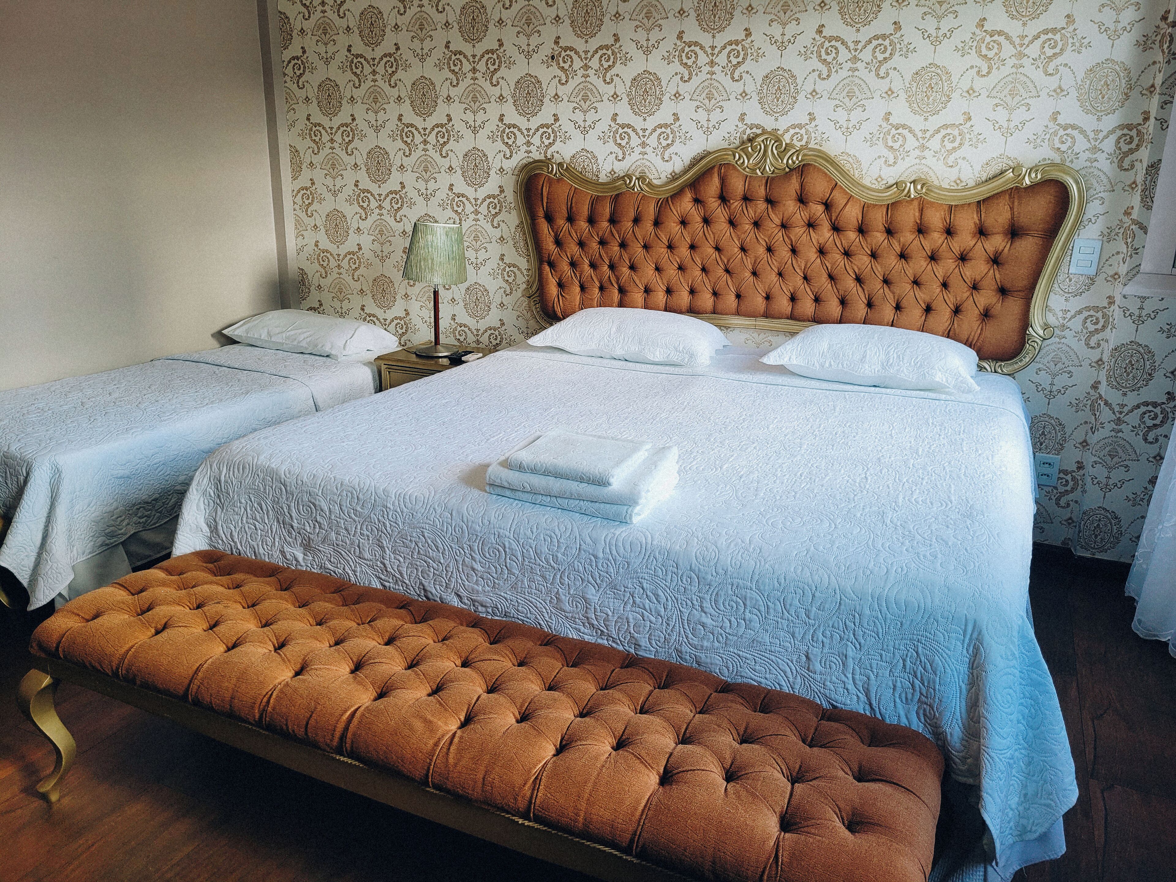 1 bedroom, desk, blackout curtains, iron/ironing board