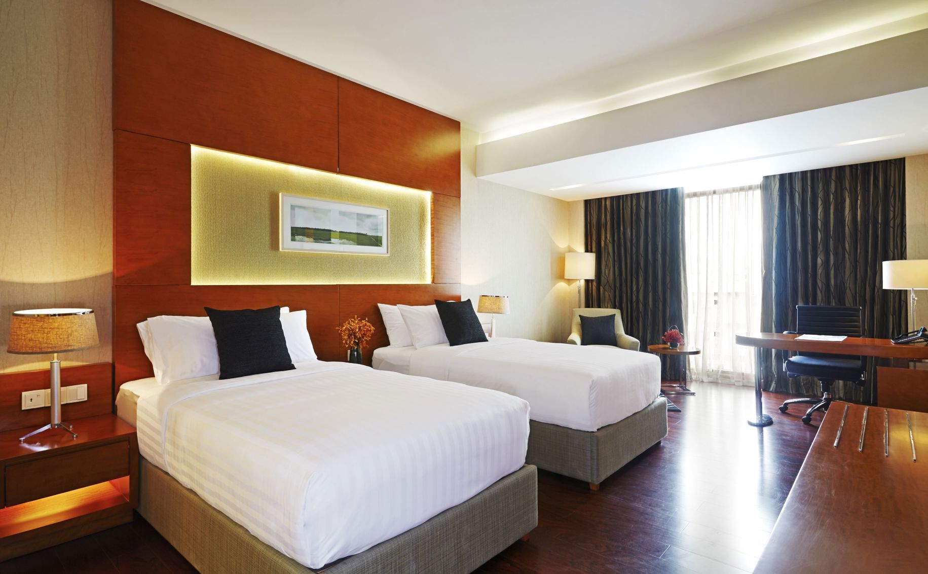 1 chambre, literie de qualité supérieure, couette en duvet d'oie