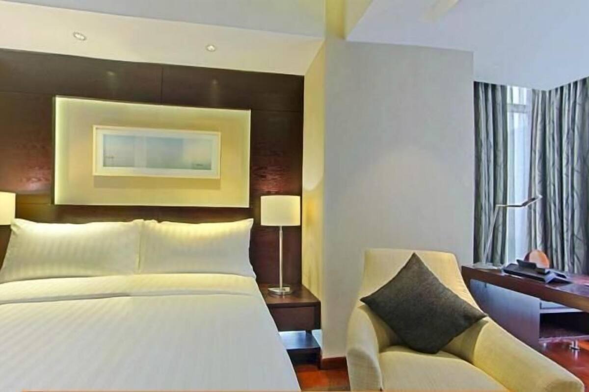 1 chambre, literie de qualité supérieure, couette en duvet d'oie