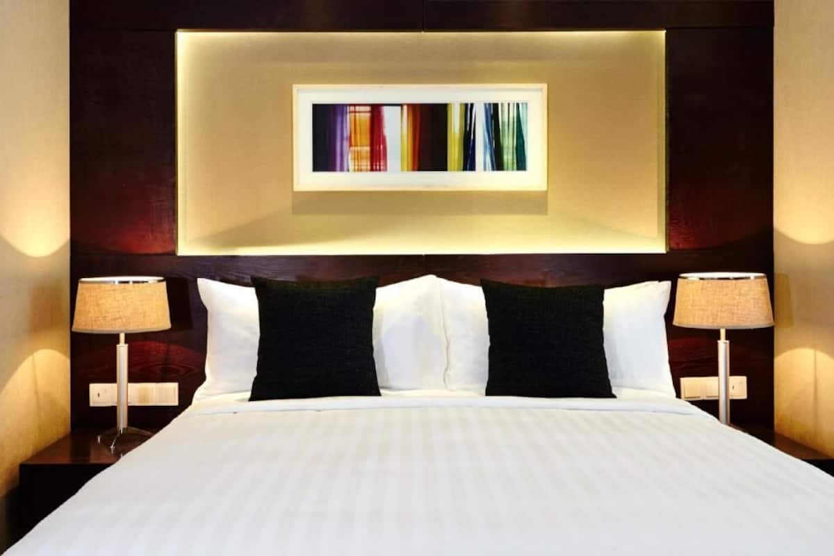 1 habitación, ropa de cama de alta calidad, edredón y minibar