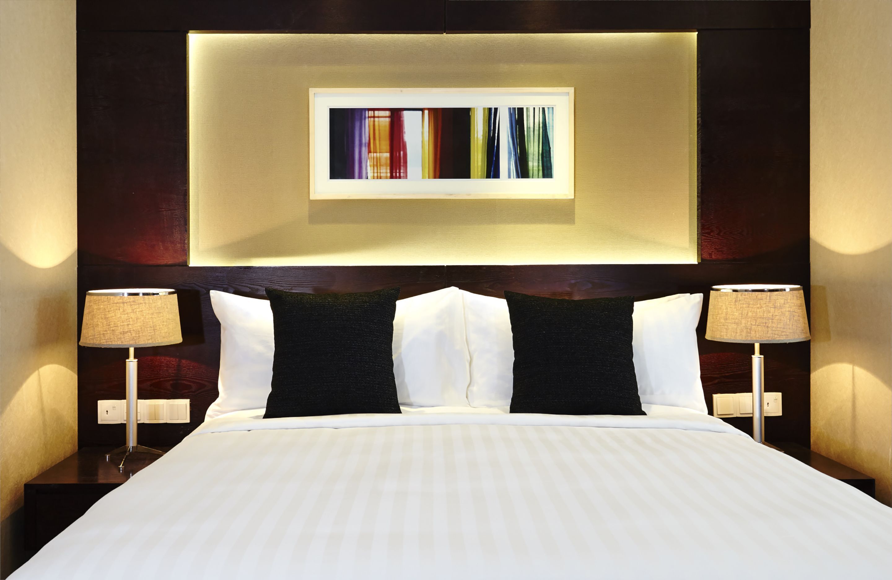 1 chambre, literie de qualité supérieure, couette en duvet d'oie