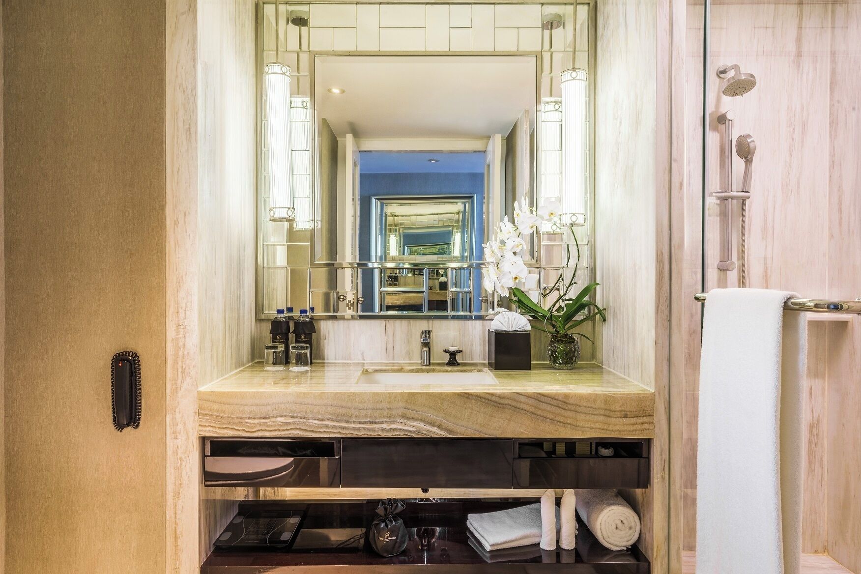 free toiletries, hair dryer, bathrobes, slippers