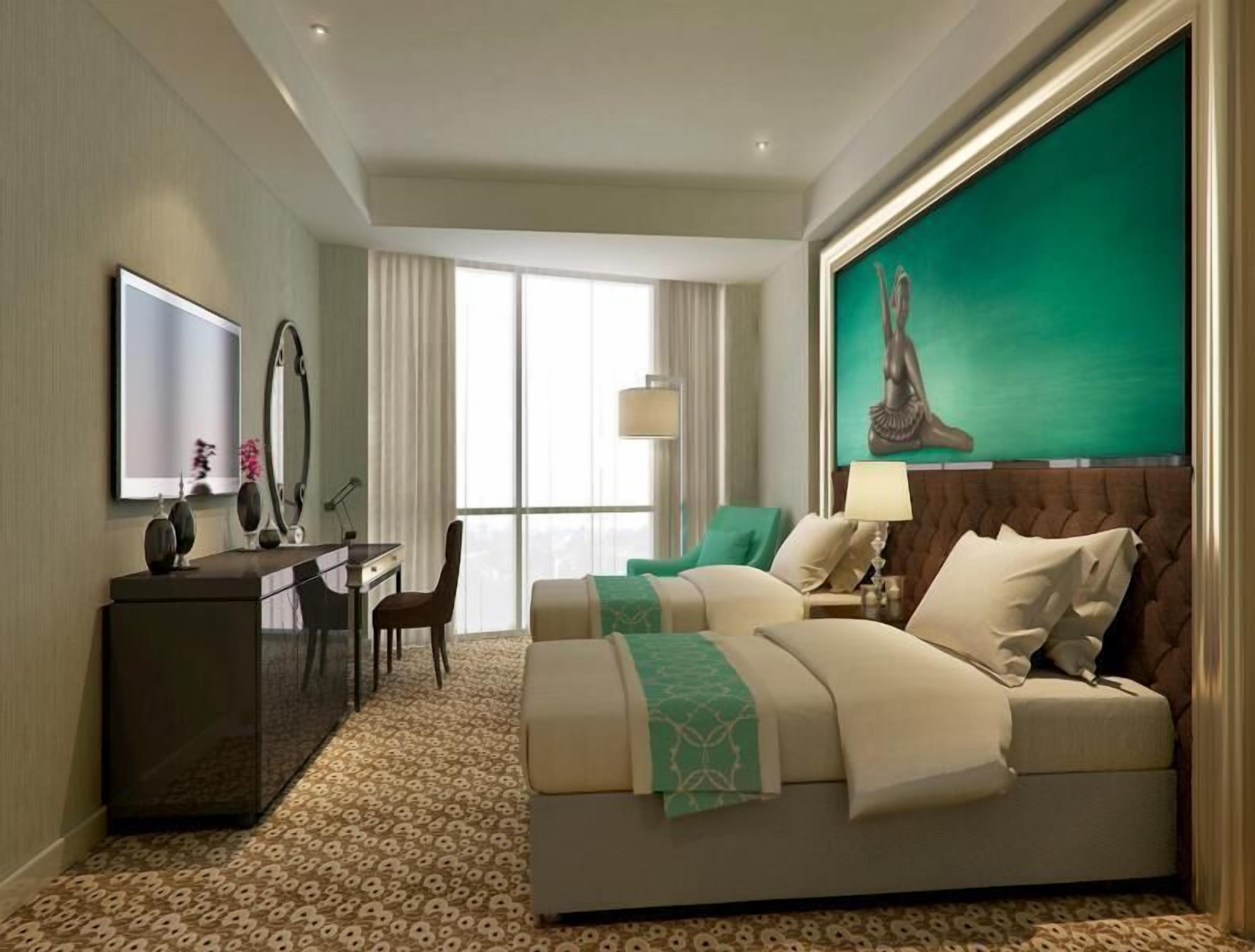 Minibar, in-room safe, desk, laptop workspace