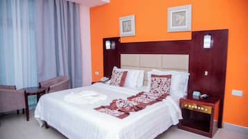 Minibar, in-room safe, desk, blackout curtains