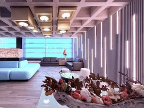 Sitteområde i lobbyen