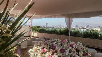 Área externa para banquete