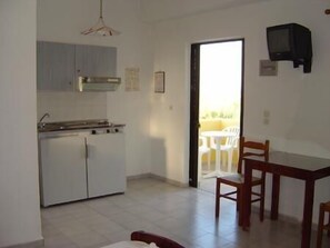 Lägenhet - 1 sovrum | Eget pentry | Kylskåp, spishäll, kaffe- och tebryggare och vattenkokare