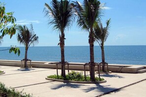 Blick von der Unterkunft