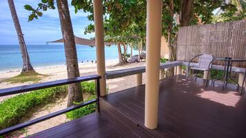 Romantic Bungalow, Beachfront | View from room