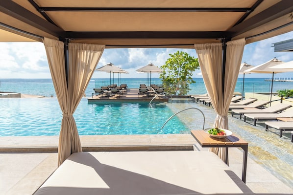 3 outdoor pools, pool cabanas (surcharge), pool umbrellas